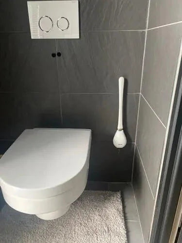 Brosse De Toilette En Silicone - Design Hygiénique À Fixation Murale — photo d'un client 1