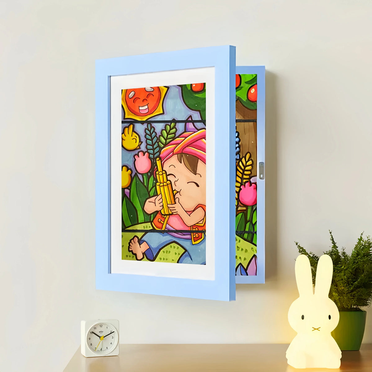 Ramă Amintiri - Ramă Pentru Desene de Copii — Albastru, fotografia 13