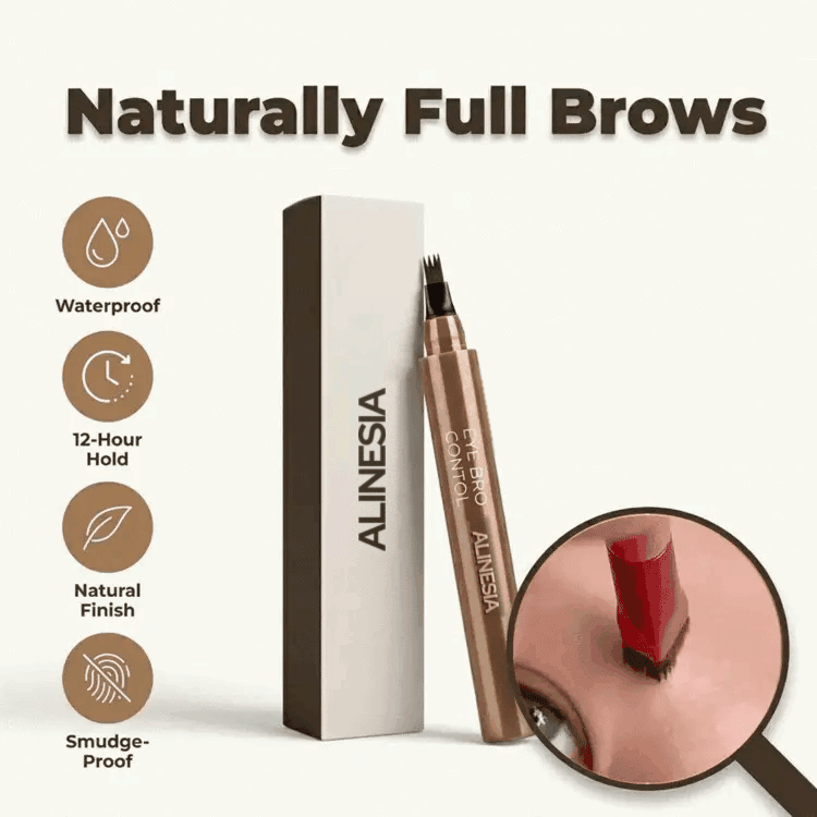 Vannfast Microblading-Øyenbrynspenn - Naturlige Nyanser