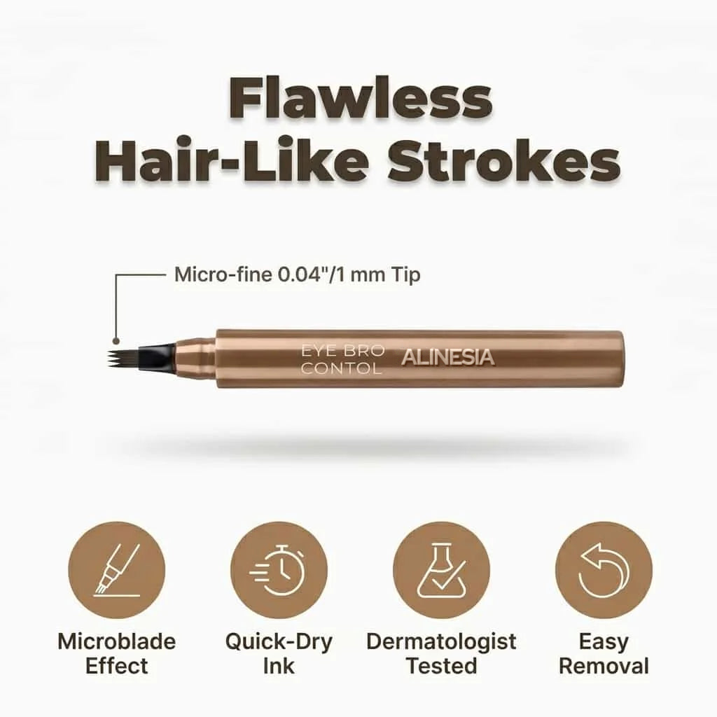 Vannfast Microblading-Øyenbrynspenn - Naturlige Nyanser — bilde 2